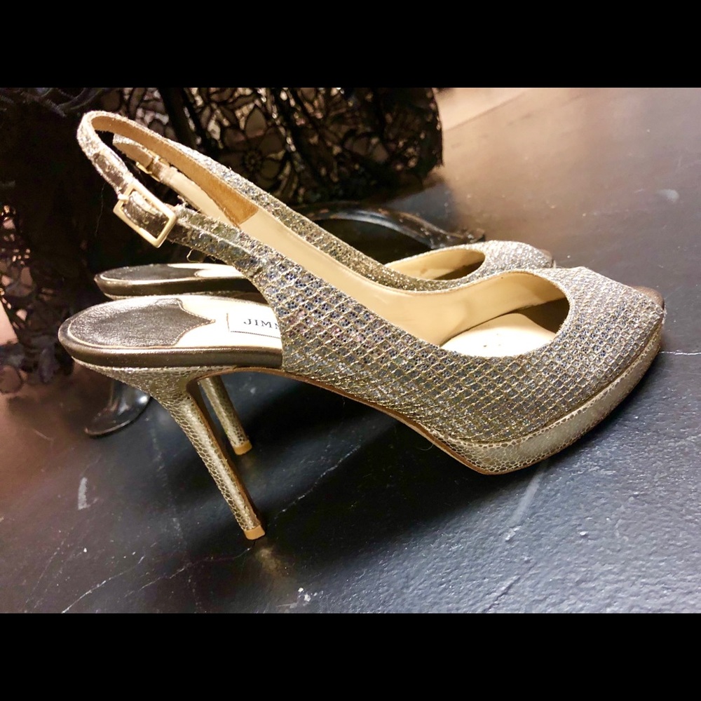 Size 41 Jimmy Choo heel (gold silver)